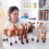3D plush horse throw pillow 30 cm and 60 cm 5