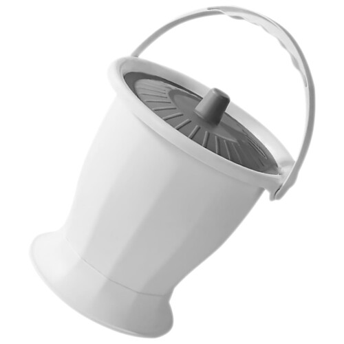 Grey Portable Chamber Pot with Lid 1 Count 2