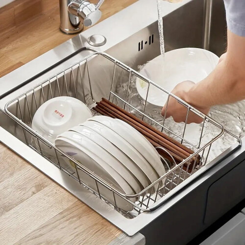 Égouttoir d'évier réglable et extensible (1 pièce) 2