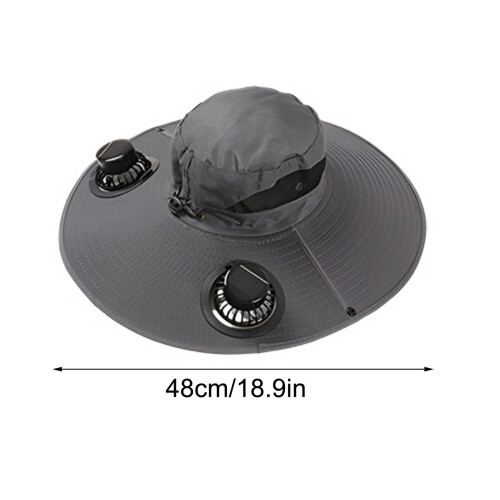 Bob avec ventilateur solaire imperméable UPF50+ 1