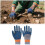 Rubber Latex Coated Work Gloves Crinkle Grip Heavy Duty 2