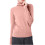 Damen-Rollkragenpullover, einfarbig, Baumwolle, schmale Passform 2
