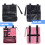 Golf valuables bag foldable with zipper 3