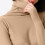Damen-Rollkragenpullover, einfarbig, aus Baumwolle, gestrickt, schmale Passform 5