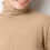 Damen-Rollkragenpullover, einfarbig, aus Baumwolle, gestrickt, schmale Passform 6