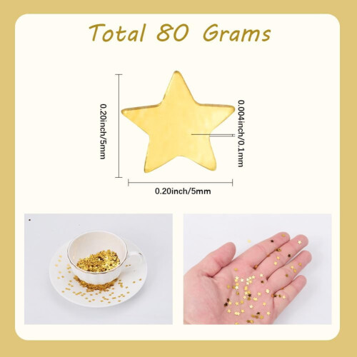 Κομφετί Gold Star PVC 80g (3oz) 1