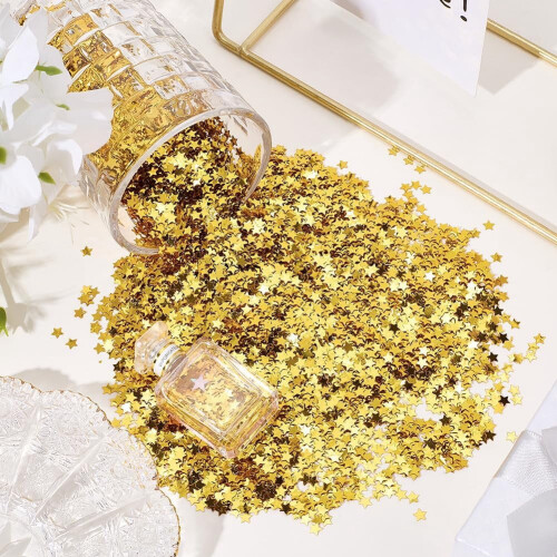 Κομφετί Gold Star PVC 80g (3oz) 2