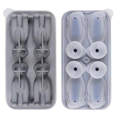 Dog Shape Silicone Ice Cube Mold Easy Release for Home Kitchen Refrigerator Beverage Cooling 1