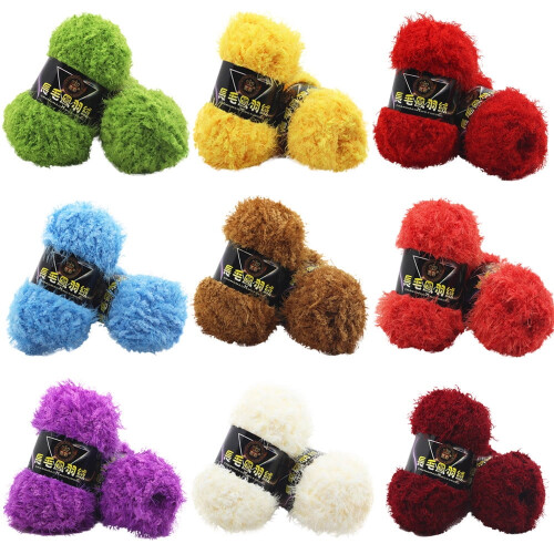 Sametová háčkovací příze Multicolor 50g 2
