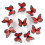 Orange Butterfly Wall Stickers 3D Realistic 10PCS 2