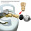 Konverterer propantank POL LP-tankventil til QCC1/Type1-utløps messingadapterdeler 3