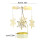 Suporte giratório para velas com design de floco de neve e rena (1 unidade) 3
