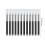 Flydende rullepen 0,5 mm sort blæk 12 stk. 7