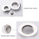 Duschablaufabdeckungen rund 1,5–4,45 Zoll 4er-Pack 4