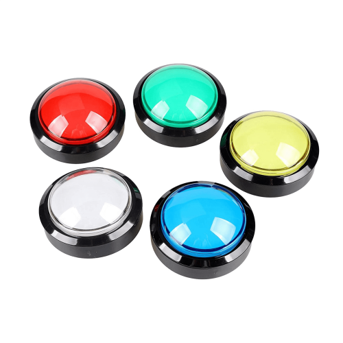 Botón de arcade de 60 mm con LED tipo cúpula y microinterruptor (10 unidades) 1
