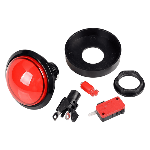 Botón de arcade de 60 mm con LED tipo cúpula y microinterruptor (10 unidades) 2