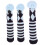 Golf Driver Headcover White Knitted Fabric 3 Pcs 4