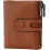 Women's Soft Leather Wallet with RFID Blocking and Double 7