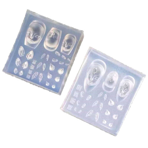 Elf Ear Nail Stamping Template Devil Horns Mold 1 Piece 1