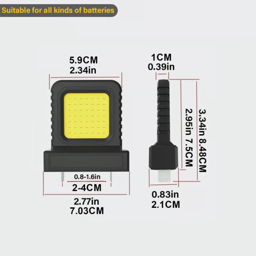 LED Floodlight 2000LM 20V Battery Portable Work Light 2