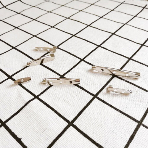 Aloha silver brooch pin back clasp50pcs3.5cm 1