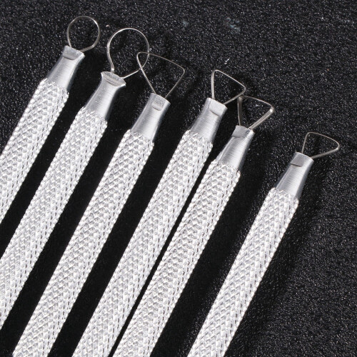 Ceramics Sculpting Tool Set Silver 6 Pieces 1