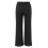 Calça cropped feminina de algodão e linho com pernas largas, preta, tamanho G 8