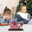 Valentine's Day wooden table decorations rustic 1 set 2