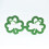 St Patrick's Day green glitter glasses 1 pair 6