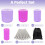 Conjunto de 33 peças de rolos de cabelo autoaderentes com presilhas e bolsa. 2