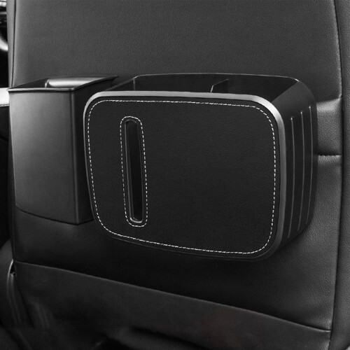 Car Trash Can with Lid Leakproof Fits Cup Holder 1