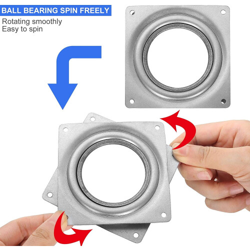 Lazy Susan Turntable Bearings 4 Inch Square 16 Pack 2