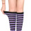Women's Athletic Knee-High Socks Striped Casual 4