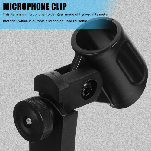 Black Metal Mic Clamp Set for Drum Instruments 2 pcs 2