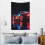 Tapisserie murale Lightning McQueen en polyester imperméable (1 pièce) 5