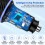 Type C Car Charger 48W PD QC 3-Pack with 6ft and 10ft Cables 4