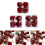 Christmas tree ornament red flocked ball 12 pcs 5