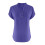 Women's Polyester V-Neck Button-Up Blouse Dark Blue L 5