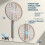 Electric Fly Swatter Bug Zapper Khaki 3-in-1 3