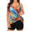 Women's Blouson Tankini Top Loose Fit 3