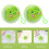 Coin Purse Green Plush Cartoon Shape 2 Pcs 3