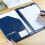 Faux Leather Padfolio with Clipboard and Card Holder Black 7