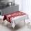 Rectangle Cotton-Linen Tablecloth 35.455.1 Inch Red 2