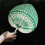 Bamboo Hand Fan Heart Shaped Woven Leaf 1 Piece 7