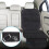Car Seat Protector Black Universal Waterproof with Mesh 3