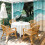 Cortinas externas Teal Ripple, impermeáveis, com ilhós, 137 x 213 cm (54 x 84 polegadas) 4