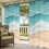 Cortinas externas Teal Ripple, impermeáveis, com ilhós, 137 x 213 cm (54 x 84 polegadas) 5