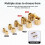 Copper concealed hinge brass barrel 8–16mm 3