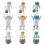 Astronaut Ornament Orange Space Figure Decor 7