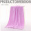 Bath Sheet Soft Comfortable Material 2 Pieces Light Purple 2